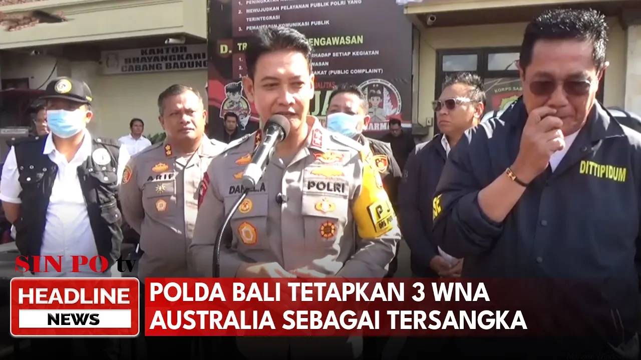 Polda Bali Tetapkan Tiga WNA Australia sebagai Tersangka