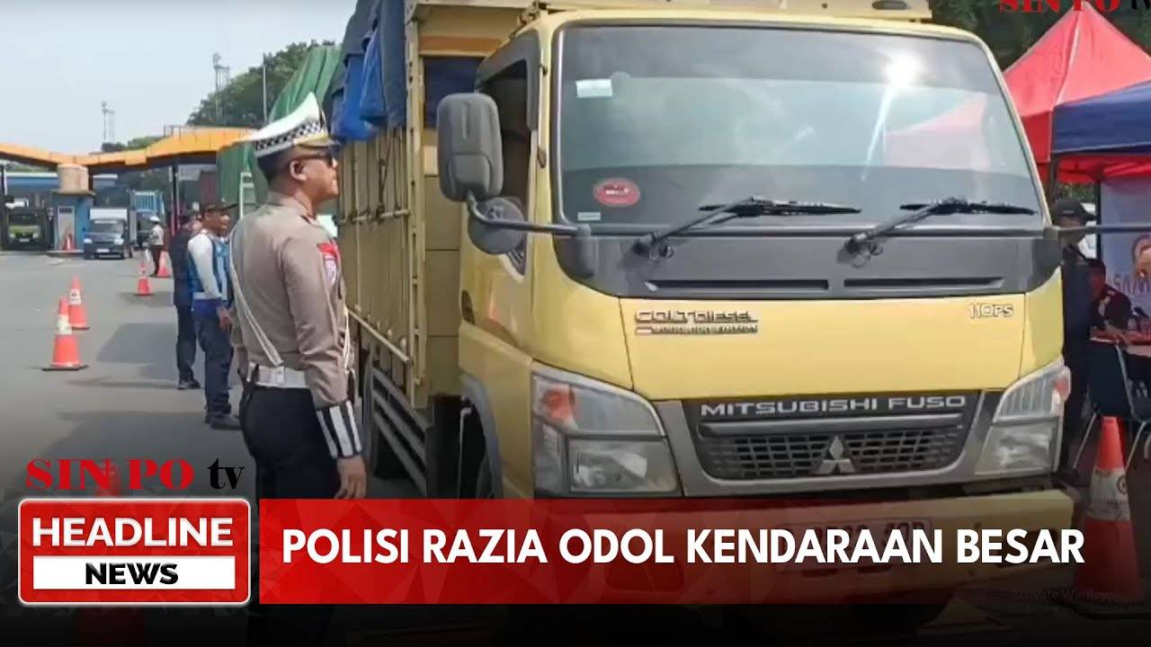 Polisi Razia ODOL Kendaraan Besar