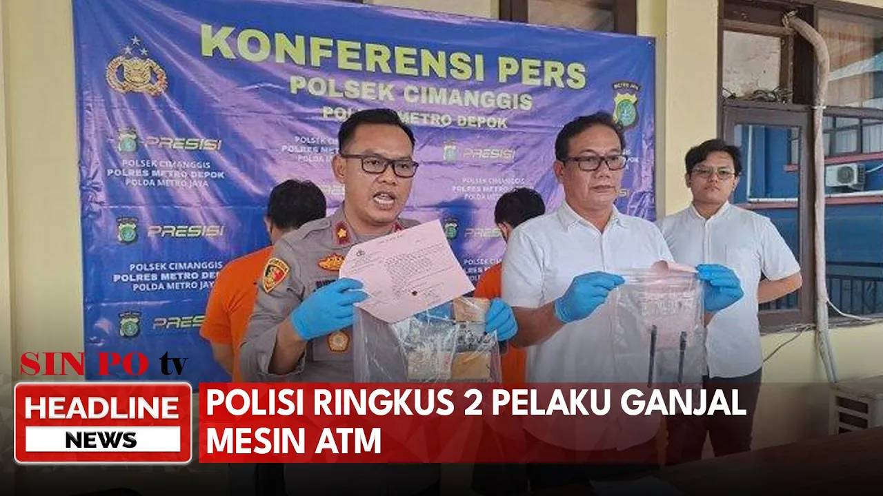 Polisi Ringkus 2 Pelaku Ganjal Mesin ATM