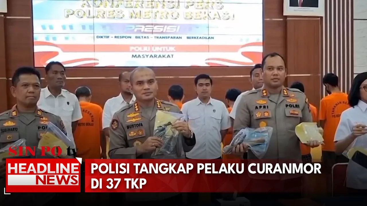 Polisi Tangkap Pelaku Curanmor di 37 TKP