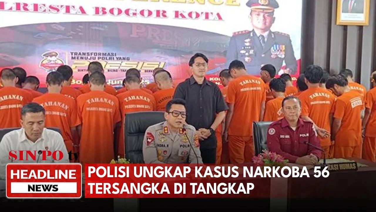 Polisi Ungkap Kasus Narkoba 56 Tersangka Di Tangkap