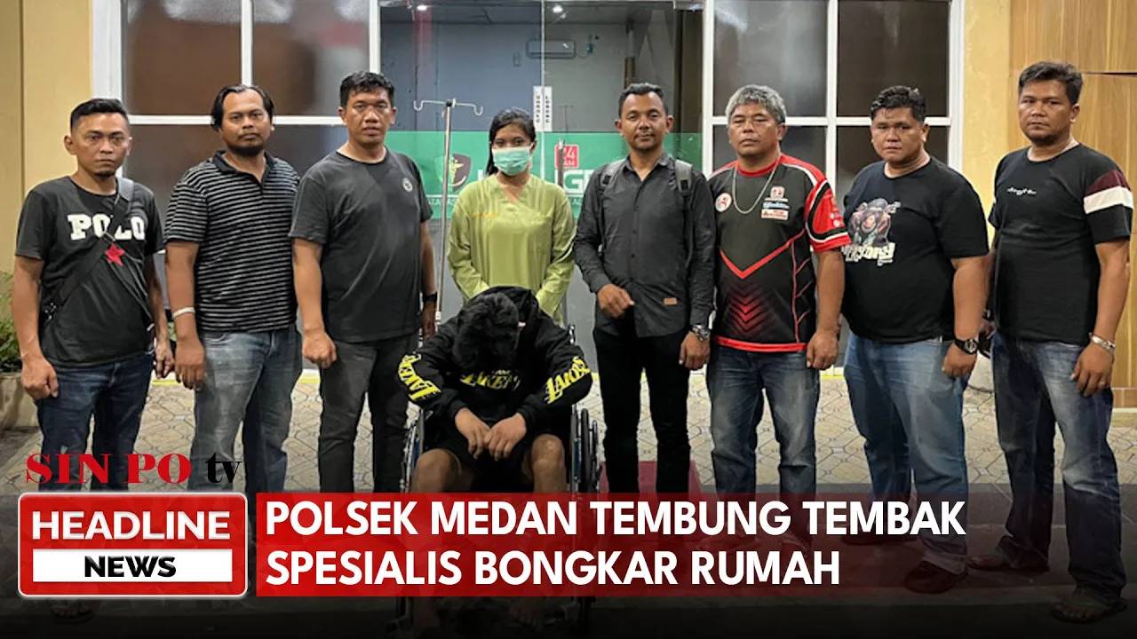 Polsek Medan Tambung Tembak Spesialis Bongkar Rumah