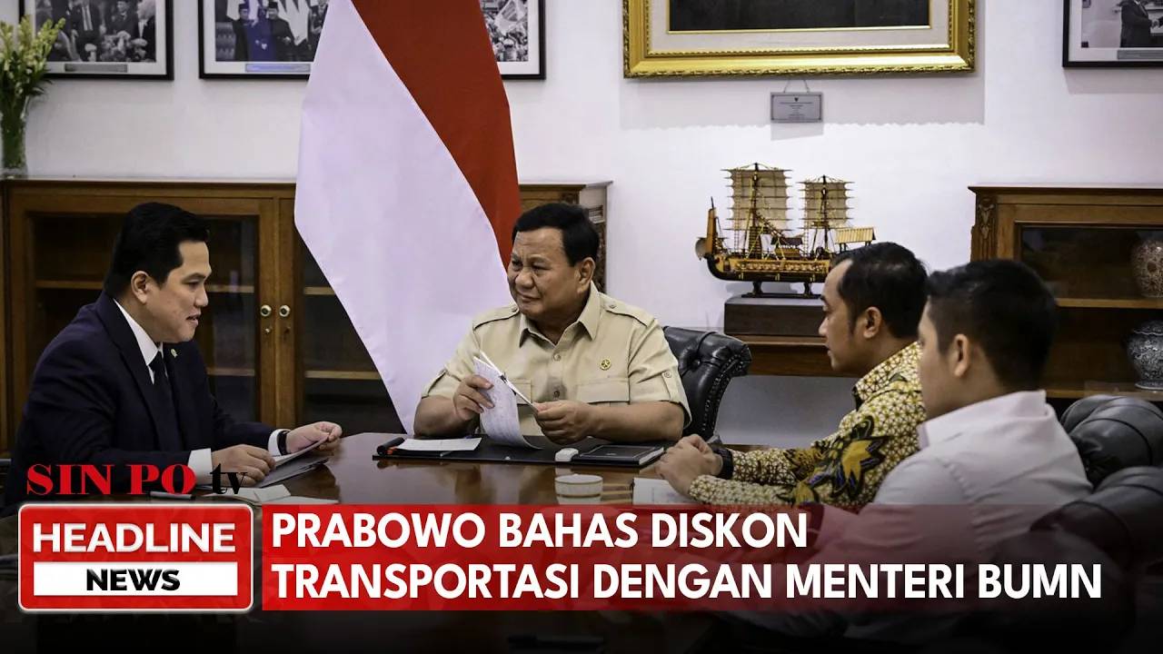 Prabowo Bahas Diskon Transportasi Dengan Menteri BUMN