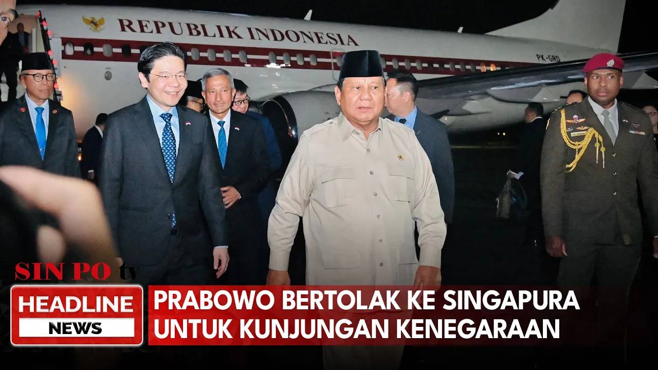 Prabowo Bertolak Ke Singapura Untuk Kunjungan Kenegaraan