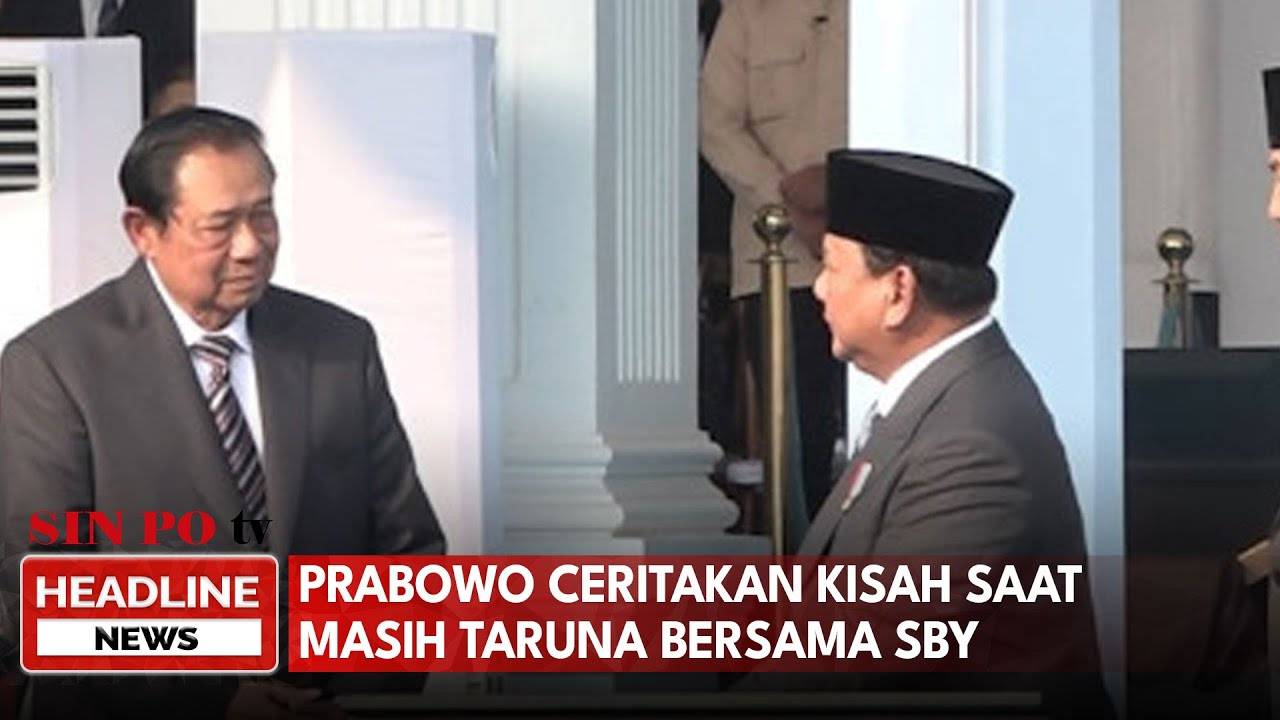 Prabowo Ceritakan Kisah Saat Masih Taruna Bersama SBY
