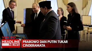 Prabowo dan Putin Tukar Cinderamata