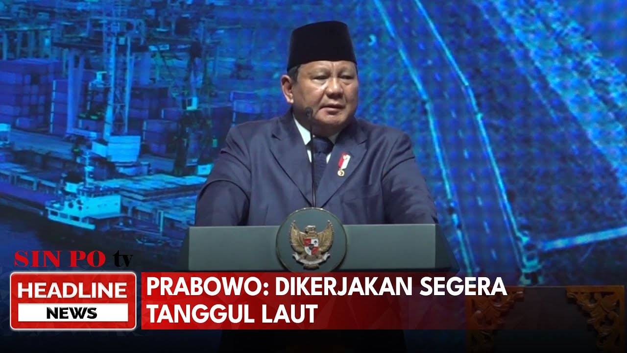 Prabowo: Dikerjakan Segera Tanggul Laut