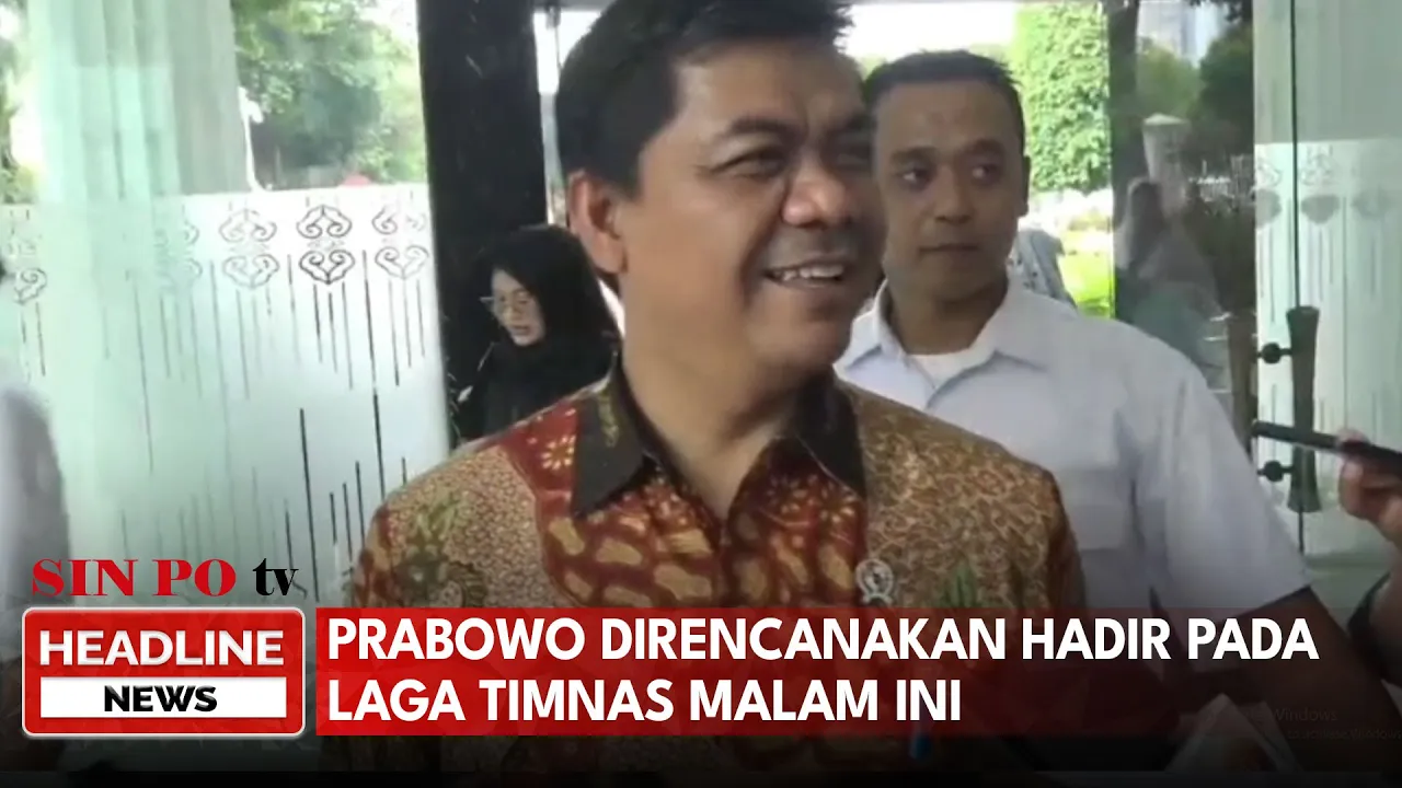 Prabowo Direncanakan Hadir pada Laga Timnas Malam Ini