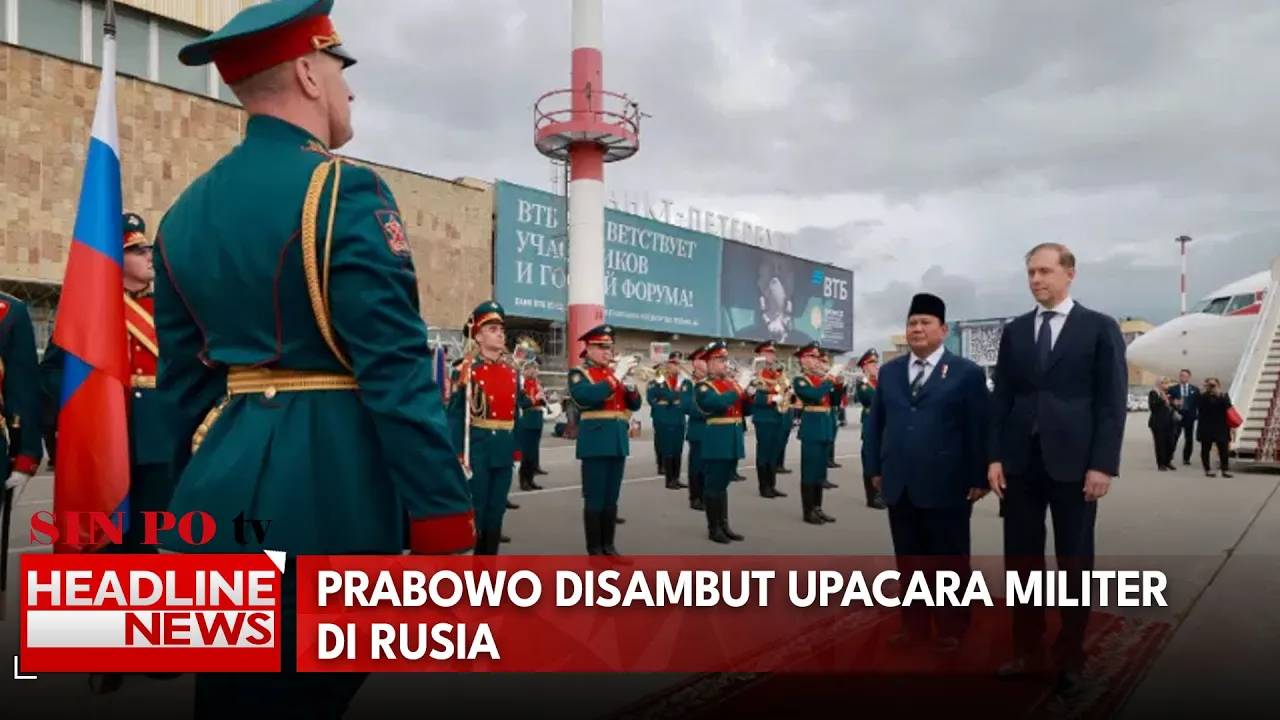 Prabowo Disambut Upacara Militer Di Rusia