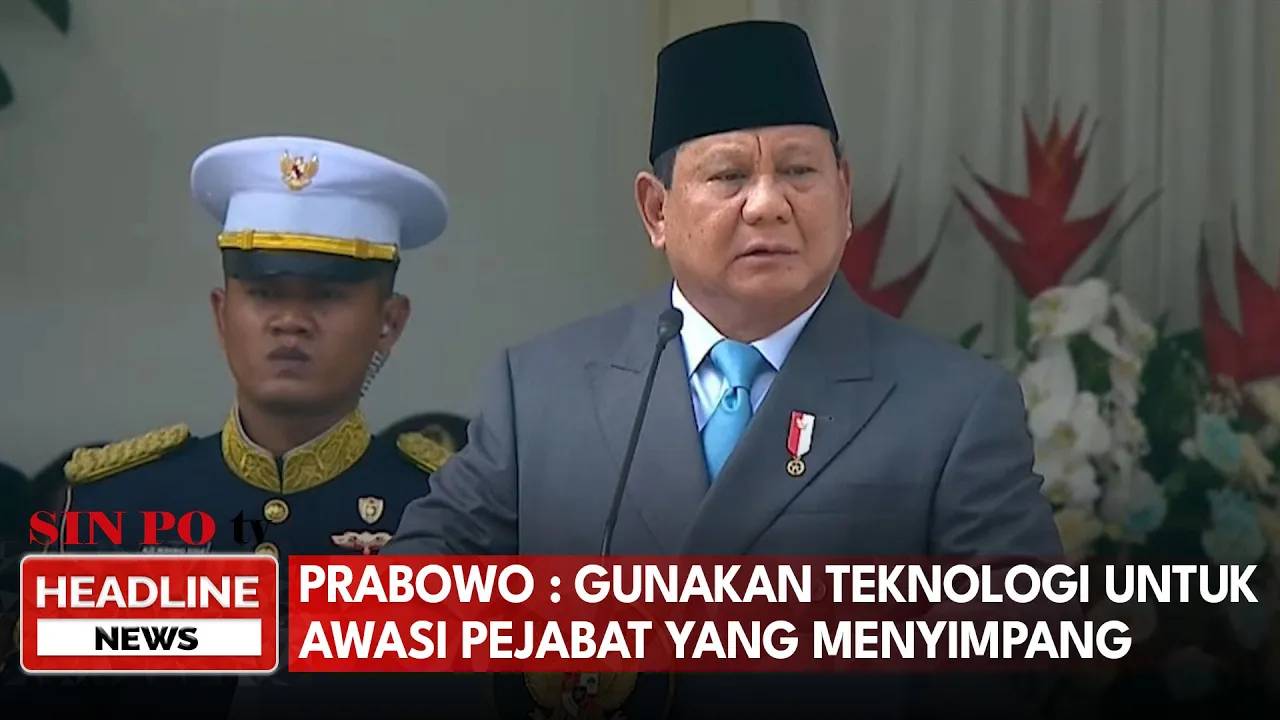 Prabowo : Gunakan Teknologi Untuk Awasi Pejabat Yang Menyimpang