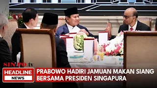 Prabowo Hadiri Jamuan Makan Siang Bersama Presiden Singapura