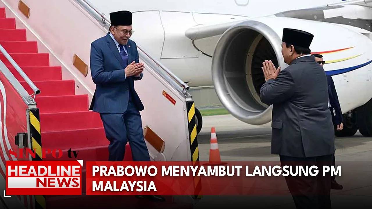 Prabowo Menyambut Langsung PM Malaysia