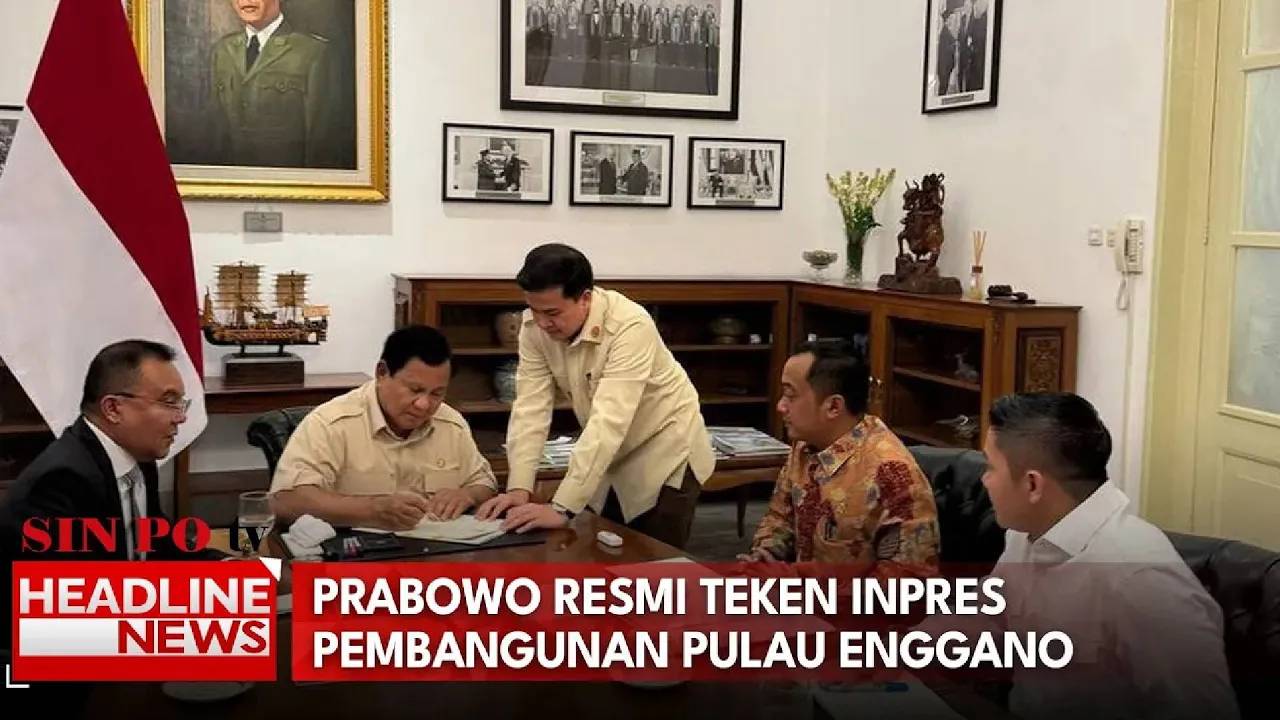 Prabowo Resmi Teken Inpres Pembangunan Pulau Enggano