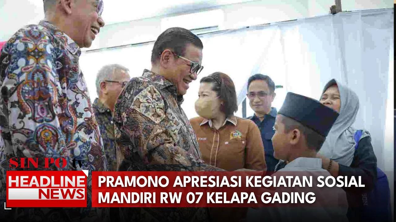 Pramono Apresiasi Kegiatan Sosial Mandiri RW 07 Kelapa Gading