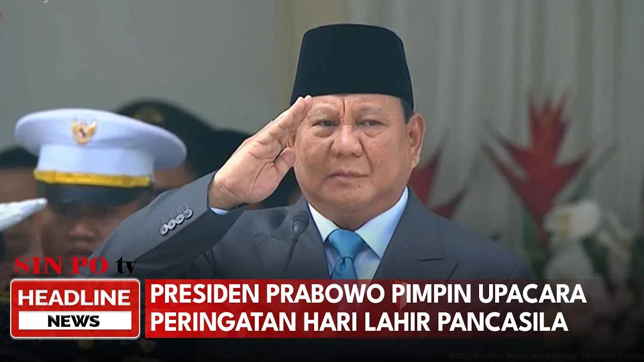 Presiden Prabowo Pimpin Upacara Peringatan Hari Lahir Pancasila
