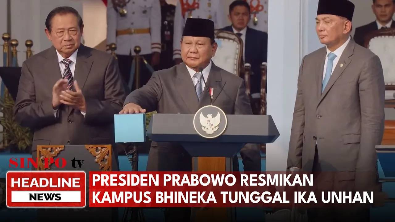 Presiden Prabowo Resmikan Kampus Bhineka Tunggal Ika Unhan