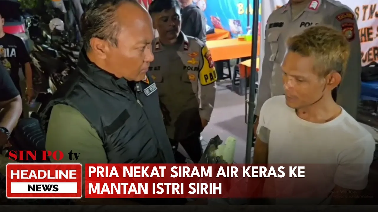 Pria Nekat Siram Air Keras ke Mantan Istri Sirih