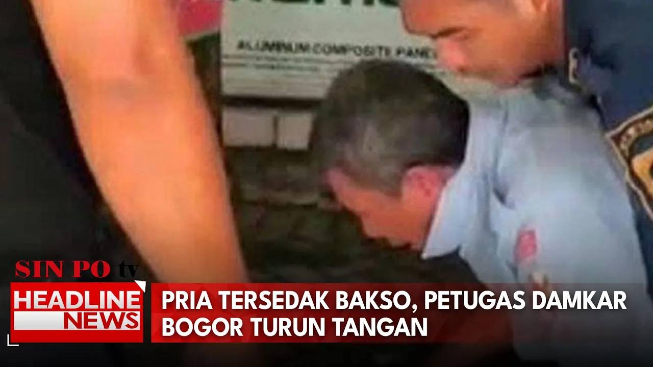 Pria Tersedak Bakso, Petugas Damkar Bogor Turun Tangan