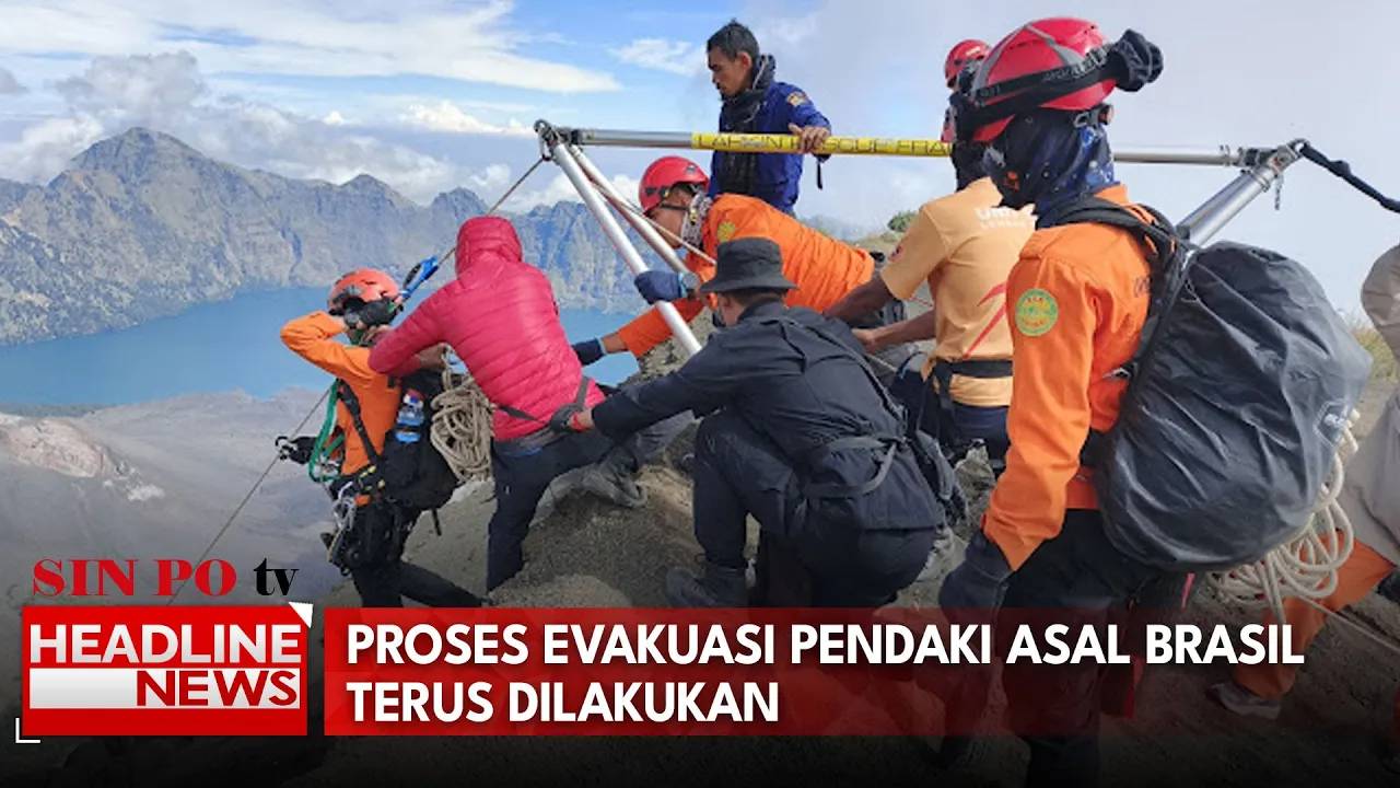 Proses Evakuasi Pendaki Asal Brasil Terus Dilakukan