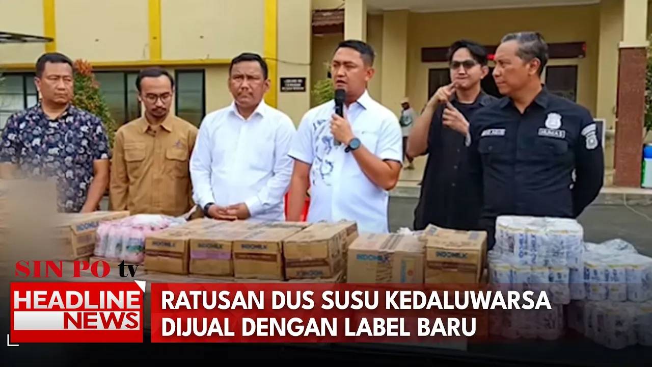 Ratusan Dus Susu Kedaluwarsa Dijual dengan Label Baru