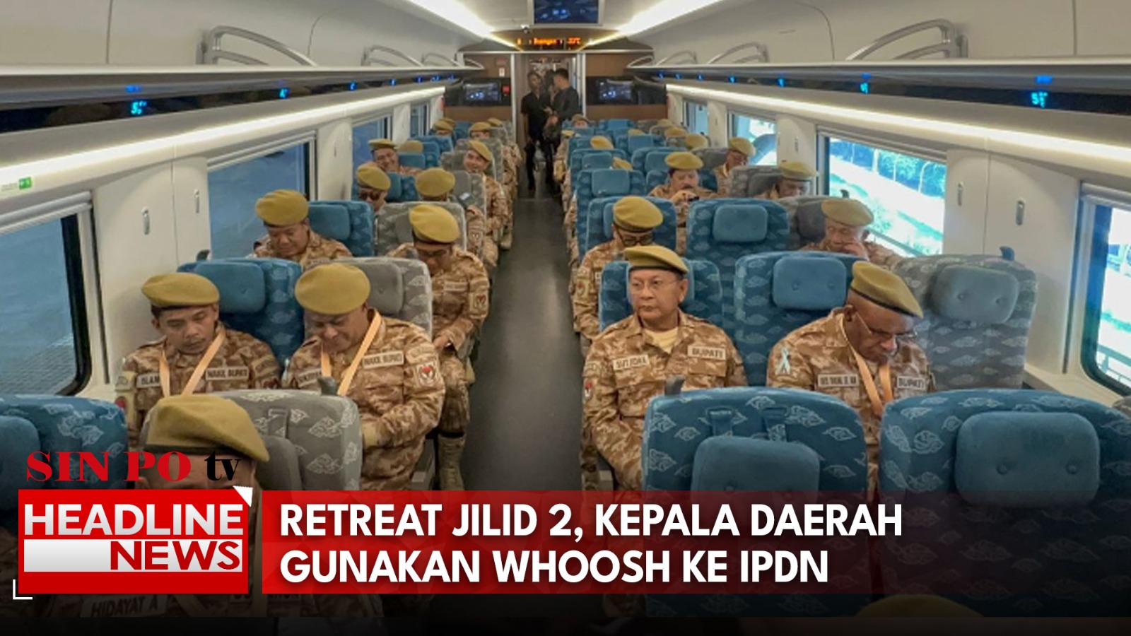 Retreat Jilid 2, Kepala Daerah Gunakan Whoosh ke IPDN
