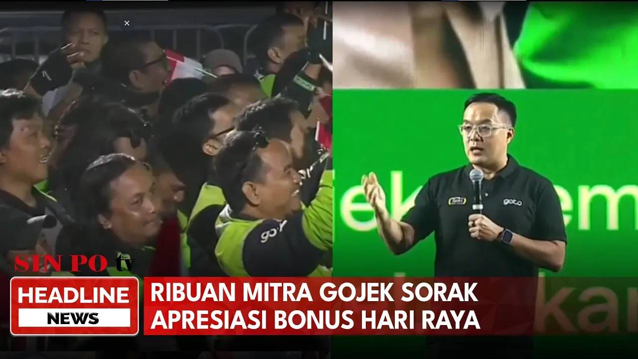 Ribuan Mitra Gojek Sorak Apresiasi Bonus Hari Raya