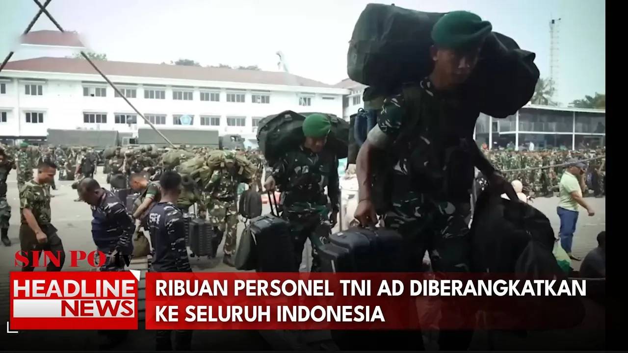 Ribuan Personel TNI AD Diberangkatkan Ke Seluruh Indonesia