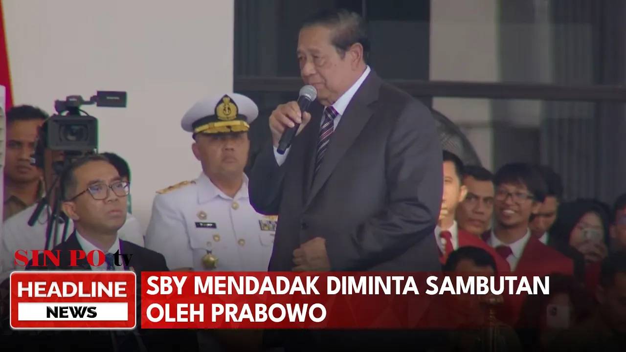 SBY Mendadak Diminta Sambutan Oleh Prabowo