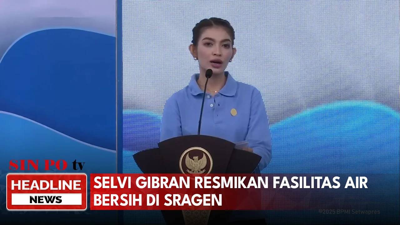 Selvi Gibran Resmikan Fasilitas Air Bersih di Sragen