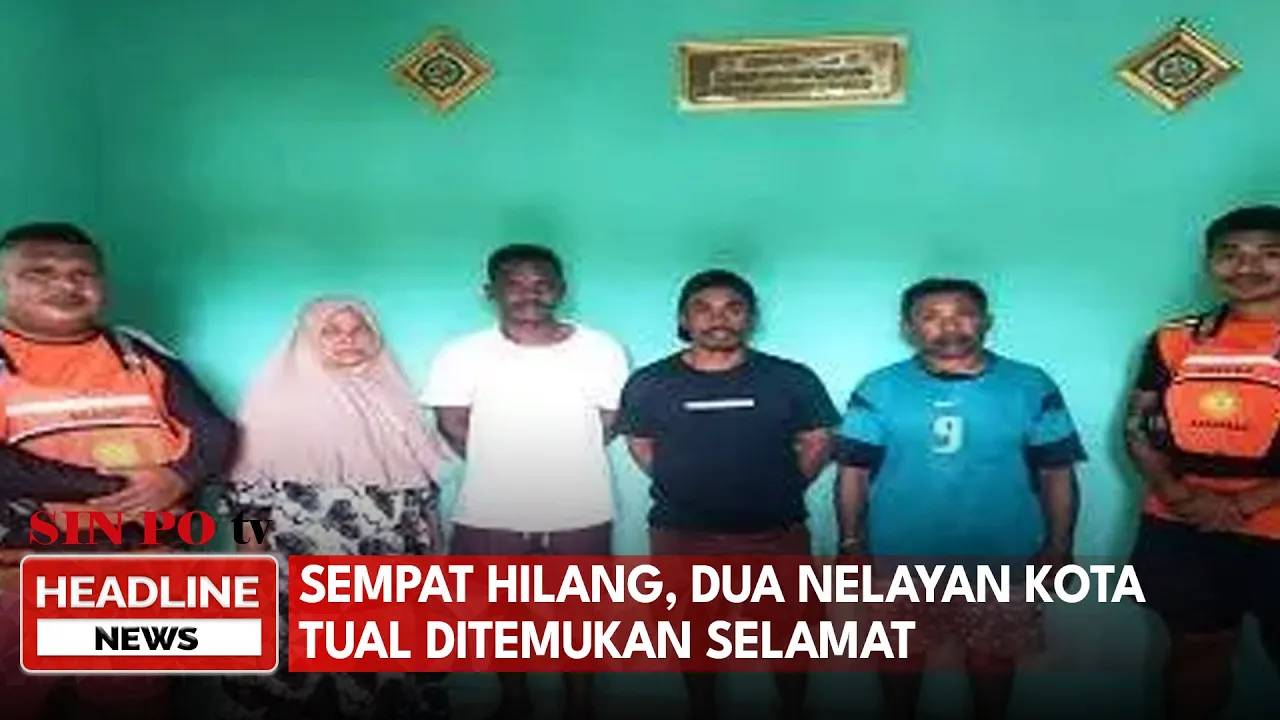 Sempat Hilang, Dua Nelayan Kota Tual Ditemukan Selamat