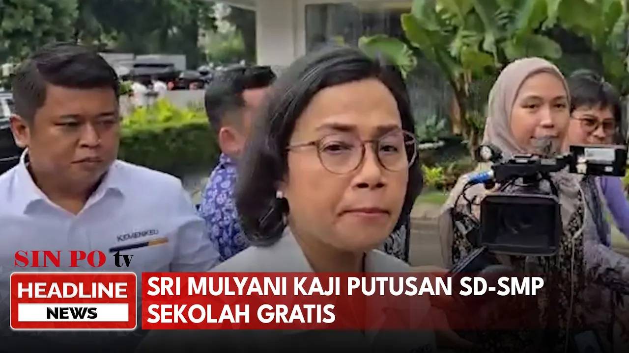 Sri Mulyani Kaji Putusan SD-SMP Sekolah Gratis