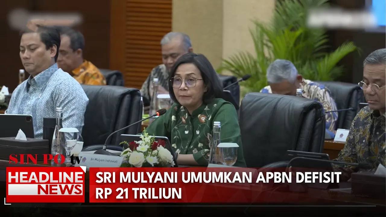 Sri Mulyani Umumkan APBN Defisit Rp21 Triliun