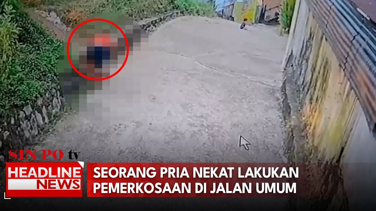 Terekam CCTV Seorang Pria Nekat Lakukan Pemerkosaan di Jalan Umum
