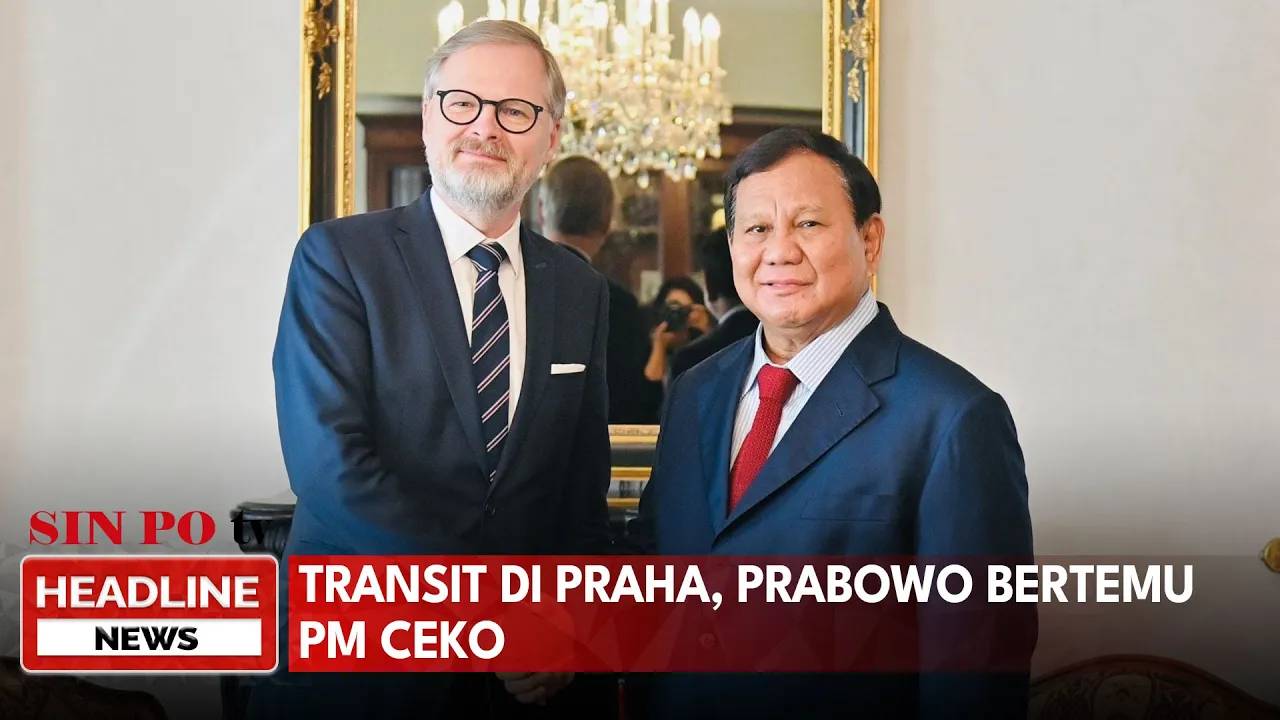 Transit Di Praha, Prabowo Bertemu PM Ceko