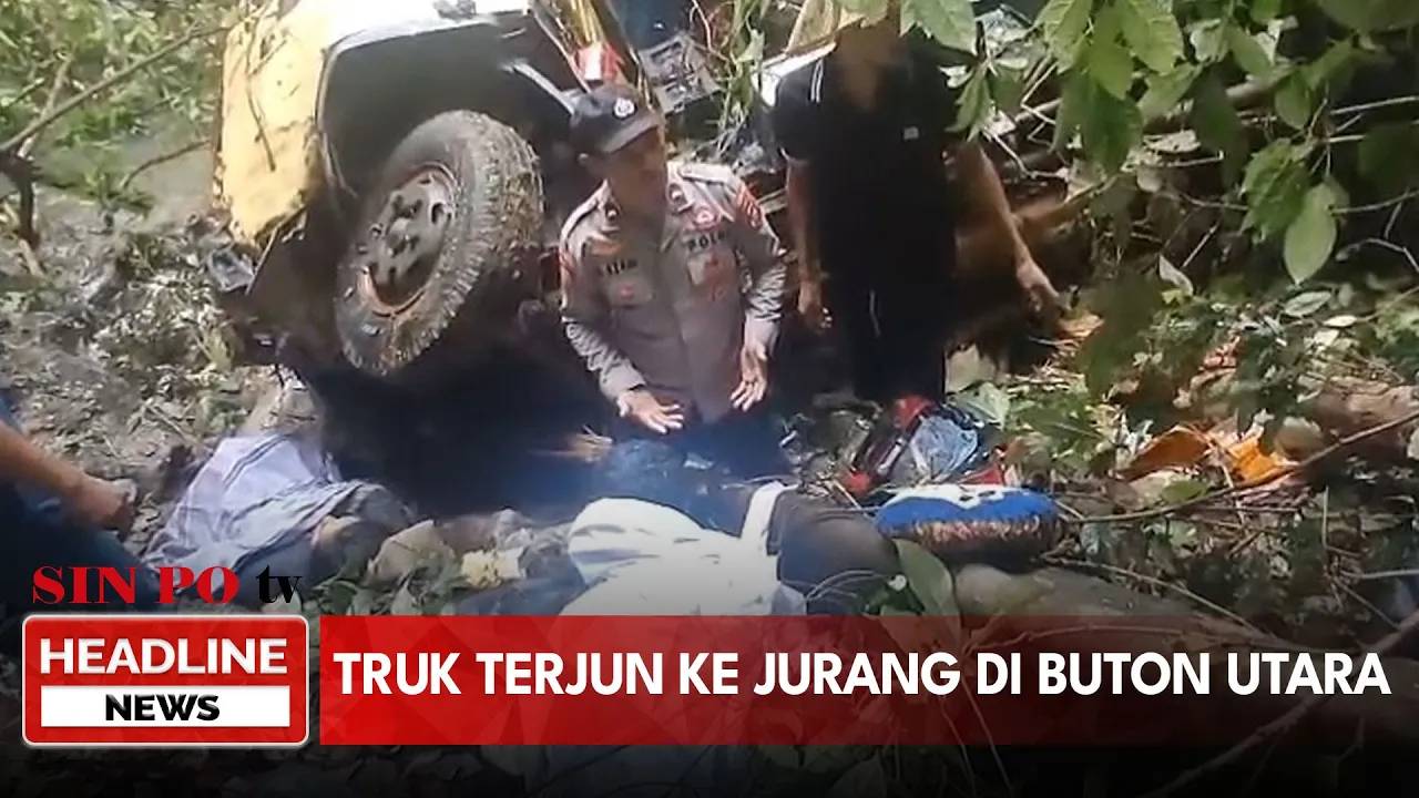 Truk Terjun Ke Jurang Di Buton Utara