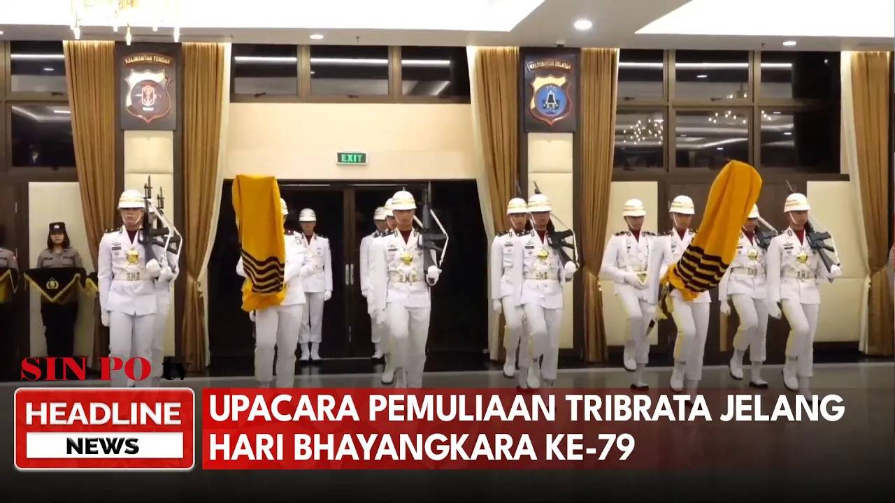 Upacara Pemuliaan Tribrata Jelang Hari Bhayangkara Ke-79