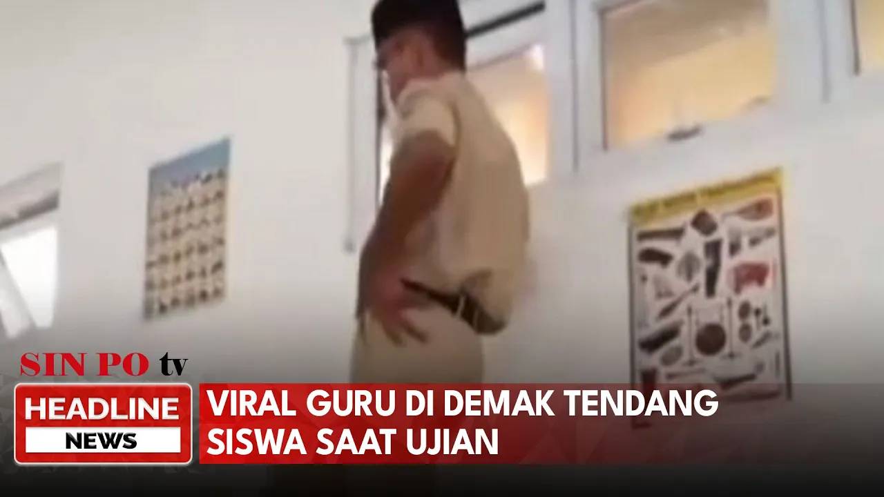 Viral Guru di Demak Tendang Siswa saat Ujian