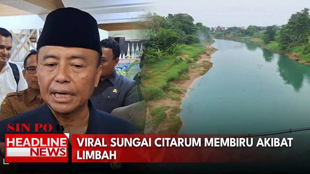Viral Sungai Citarum Membiru akibat Limbah, Pemprov Jabar Akan Sanksi Berat Pelaku Pencemaran