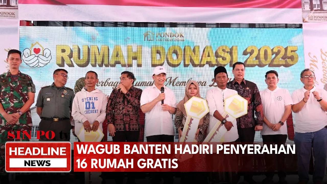 Wagub Banten Hadiri Penyerahan 16 Rumah Gratis