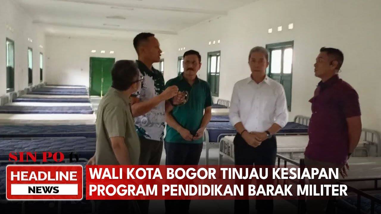 Wali Kota Bogor Tinjau Kesiapan Program Pendidikan Barak Militer