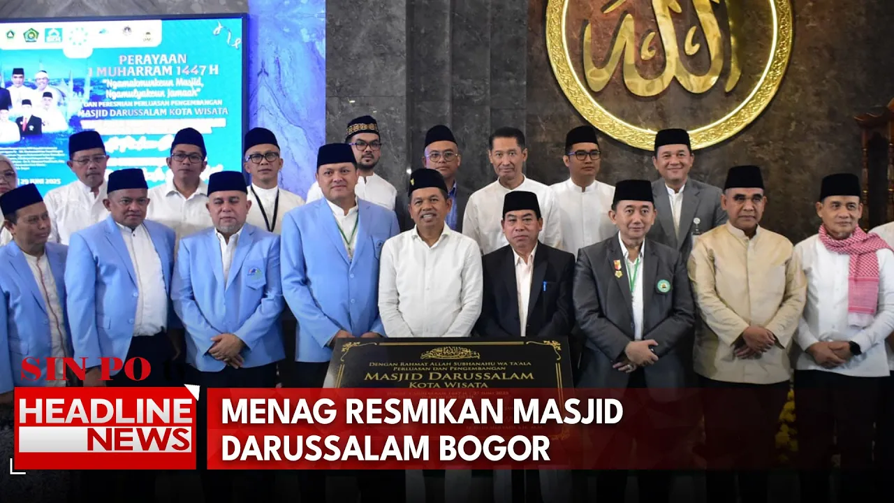 Wamenag Resmikan Masjid Darussalam Bogor