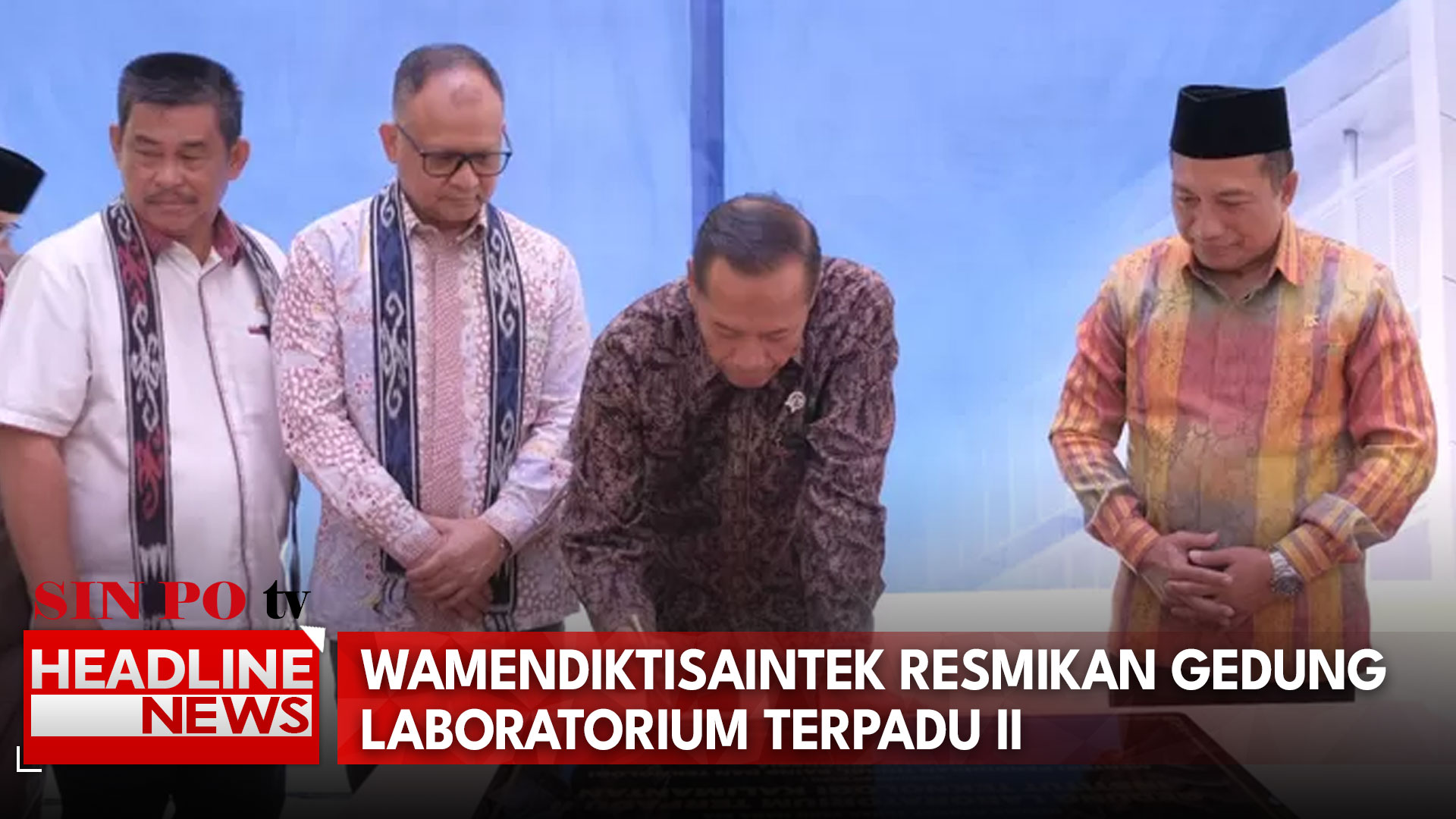 Wamendiktisaintek Resmikan Gedung Laboratorium Terpadu II ITK