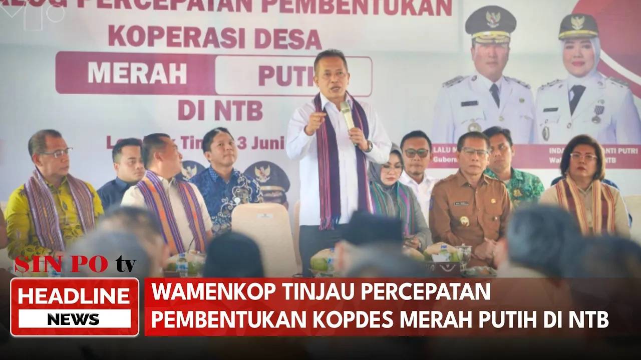 Wamenkop Tinjau Percepatan Pembentukan Kopdes Merah Putih Di NTB