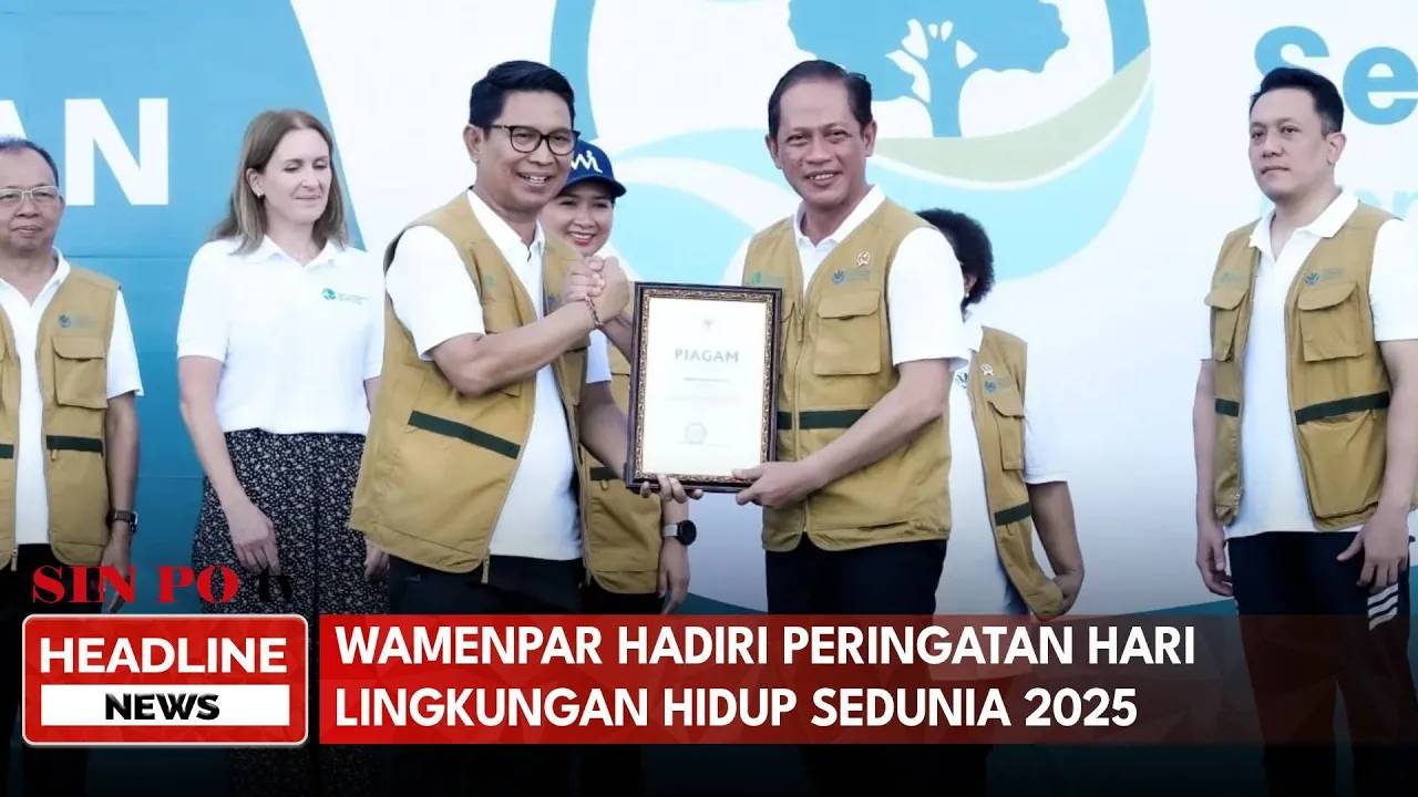Wamenpar Hadiri Peringatan Hari Lingkungan Hidup Sedunia 2025