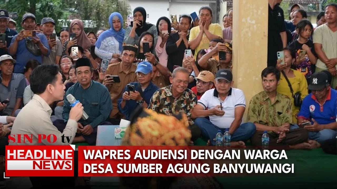 Wapres Audiensi dengan Warga Desa Sumberagung, Banyuwangi