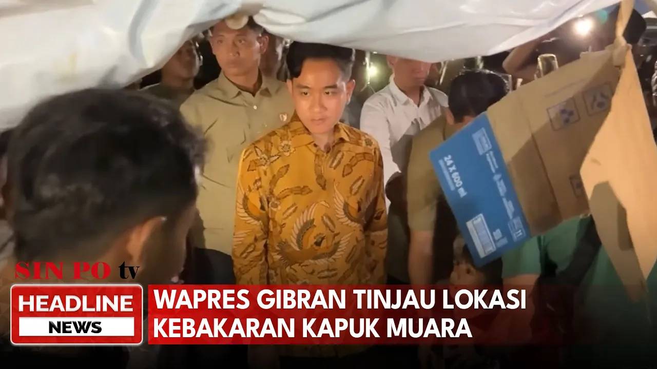Wapres Gibran Tinjau Lokasi Kebakaran Kapuk Muara