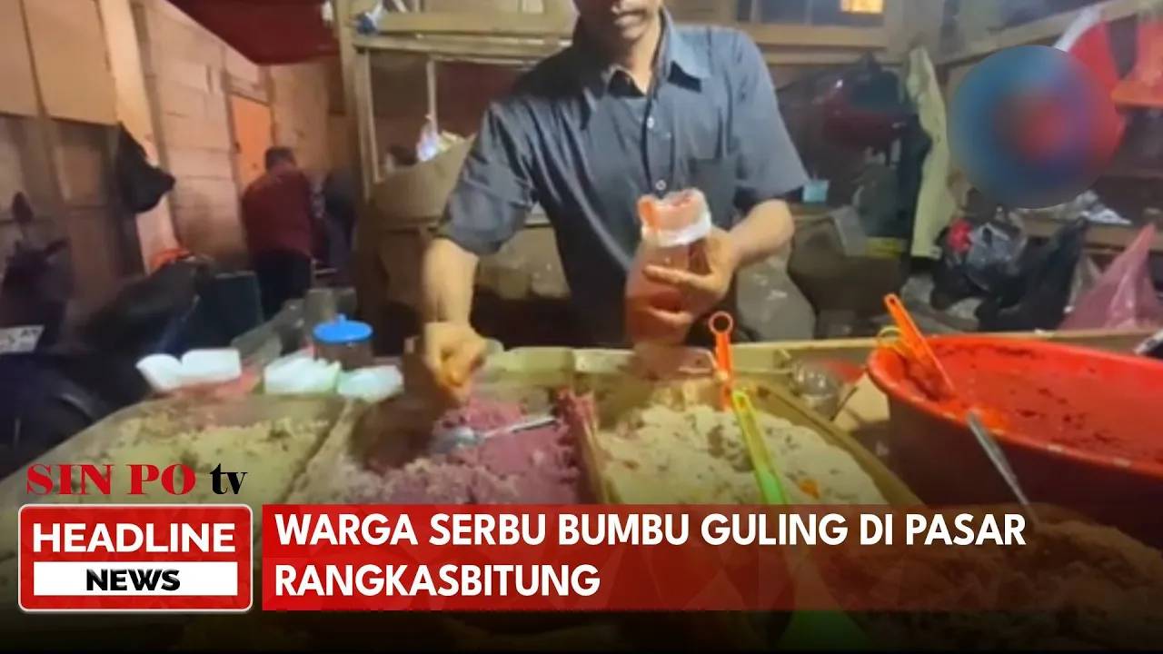 Warga Serbu Bumbu Guling Di Pasar Rangkasbitung