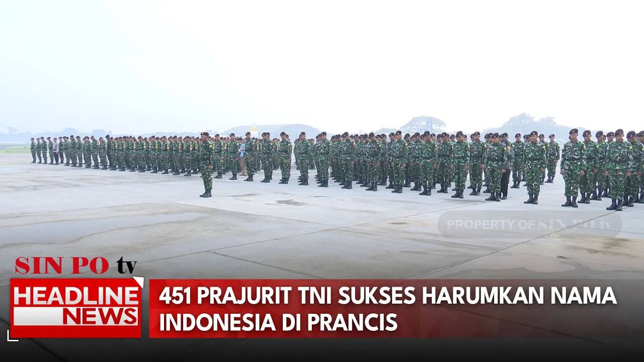 451 Prajurit TNI Sukses Harumkan Nama Indonesia Di Prancis