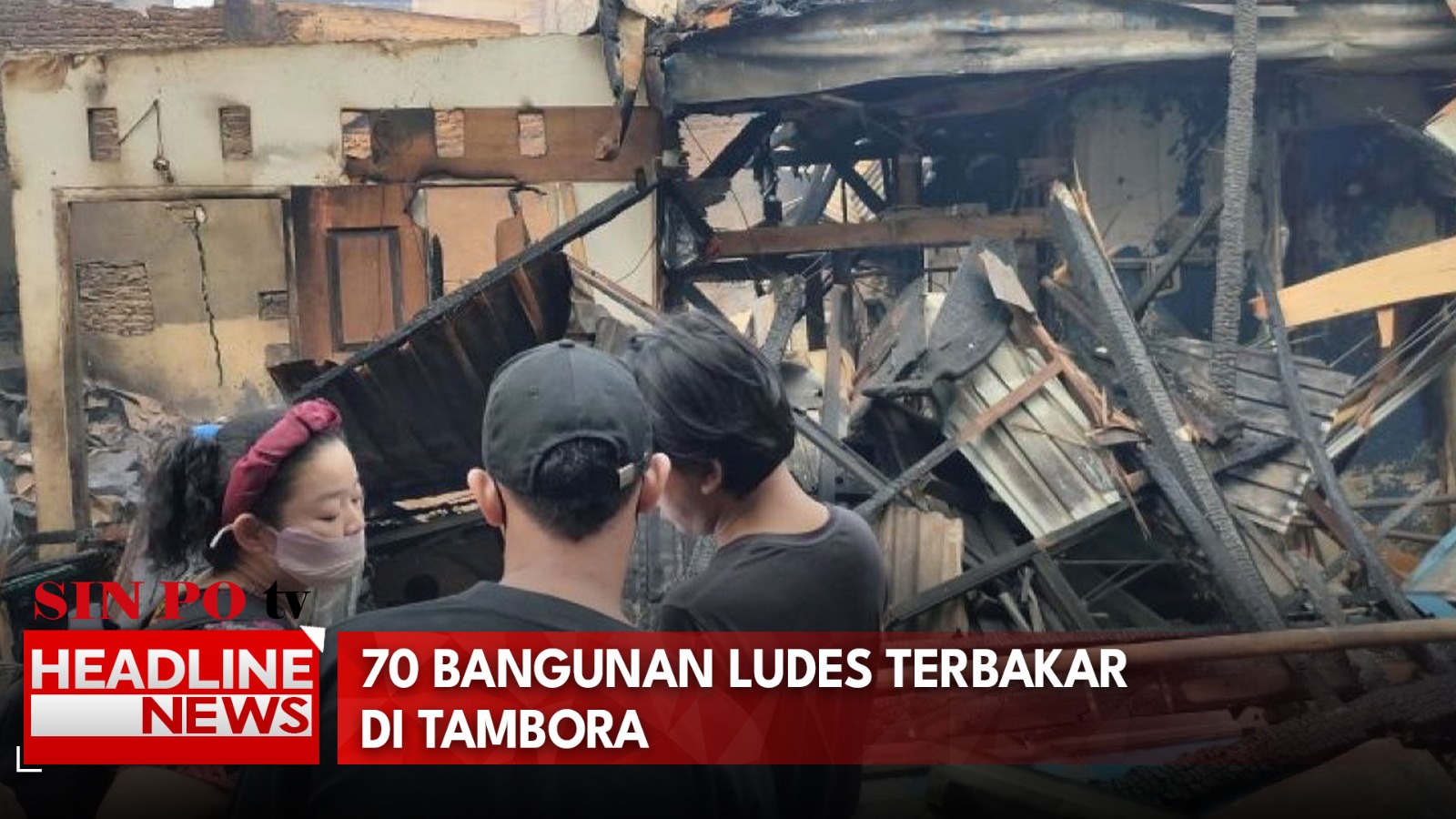 70 Bangunan Ludes Terbakar di Tambora