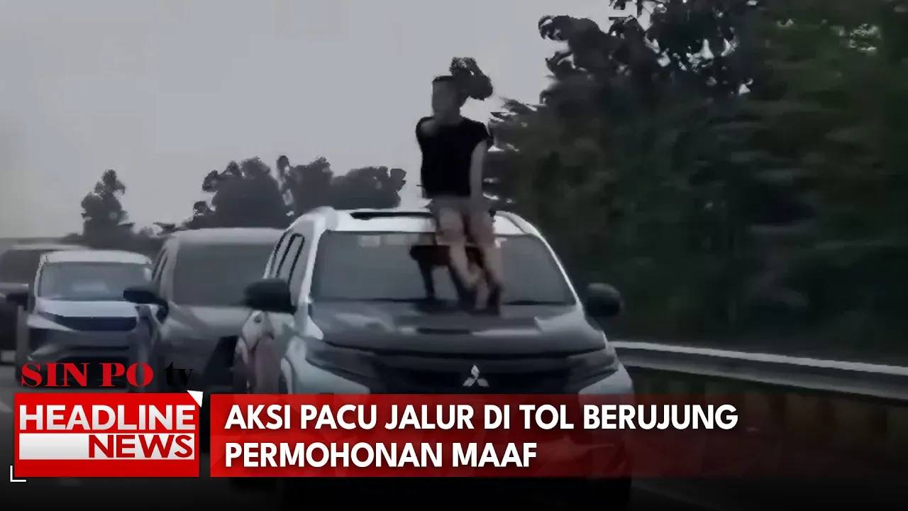 Aksi Pacu Jalur di Tol Berujung Permohonan Maaf